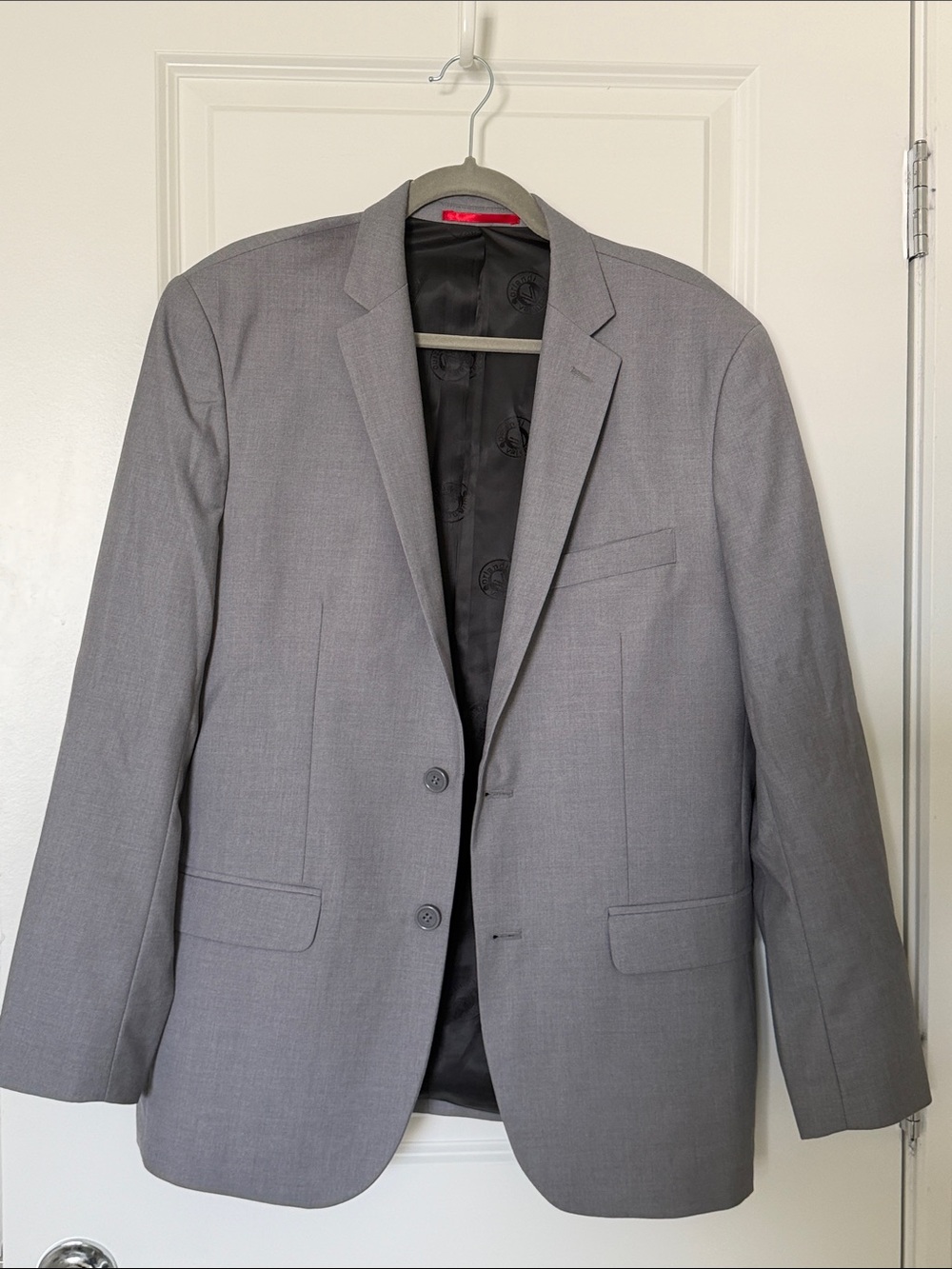 Men's Men’s Orlandi Valentino Gray Two-Button Suit Blazer Size 42R